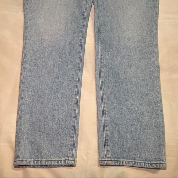 Madewell- The Curvy Perfect Vintage Jean Size 30 Light Merle Wash 90s Straight - Picture 4 of 10